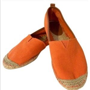 Michael Kors orange spadrilles. Size 8